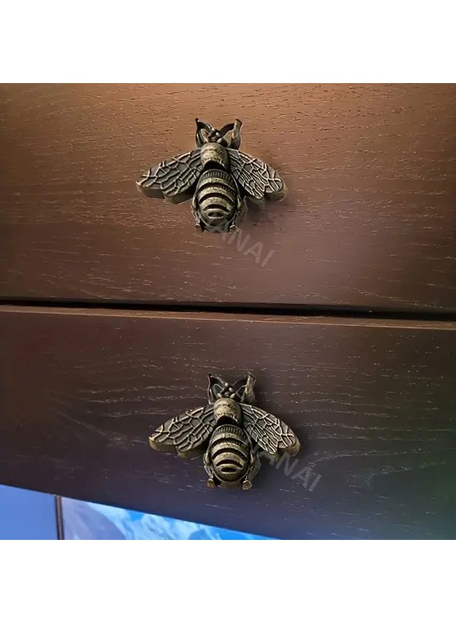 12pcs Vintage Bee Cabinet Pulls Zinc Alloy Drawer Handles Honeycomb Style Hardware - Image 5